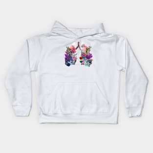 Flowers in Lungs Kids Hoodie